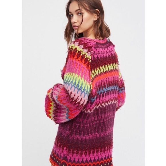 Free People Striped Sweater / Dress - Picture 3 of 4